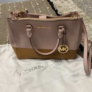 Michael Kors Pink Sutton Satchel Crossbody